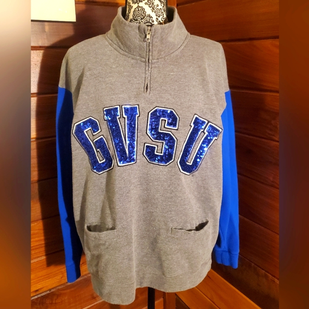 Victoria's Secret Pink Sweatshirt Grand Valley State University GVSU Runs Big
